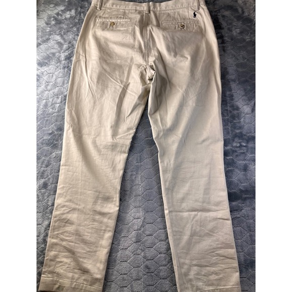 Polo Ralph Lauren Classic Fit Chino Pants Mens 34x32 Khaki Tan Cotton - Picture 9 of 11